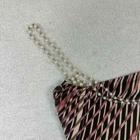 Adorable Y2K Coquette Fairy Ibiza Pearl Strap Going Out Top - Picture 2 of 3